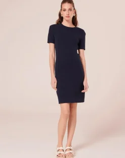 Robe en maille fantaisie nocturne-Tara Jarmon New
