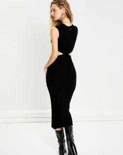 Femme La Petite Etoile Robes^Robe en maille Trixie noire