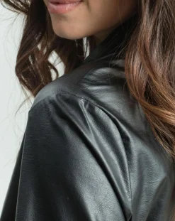 Robe en simili Ivana noire-Lauren Vidal New