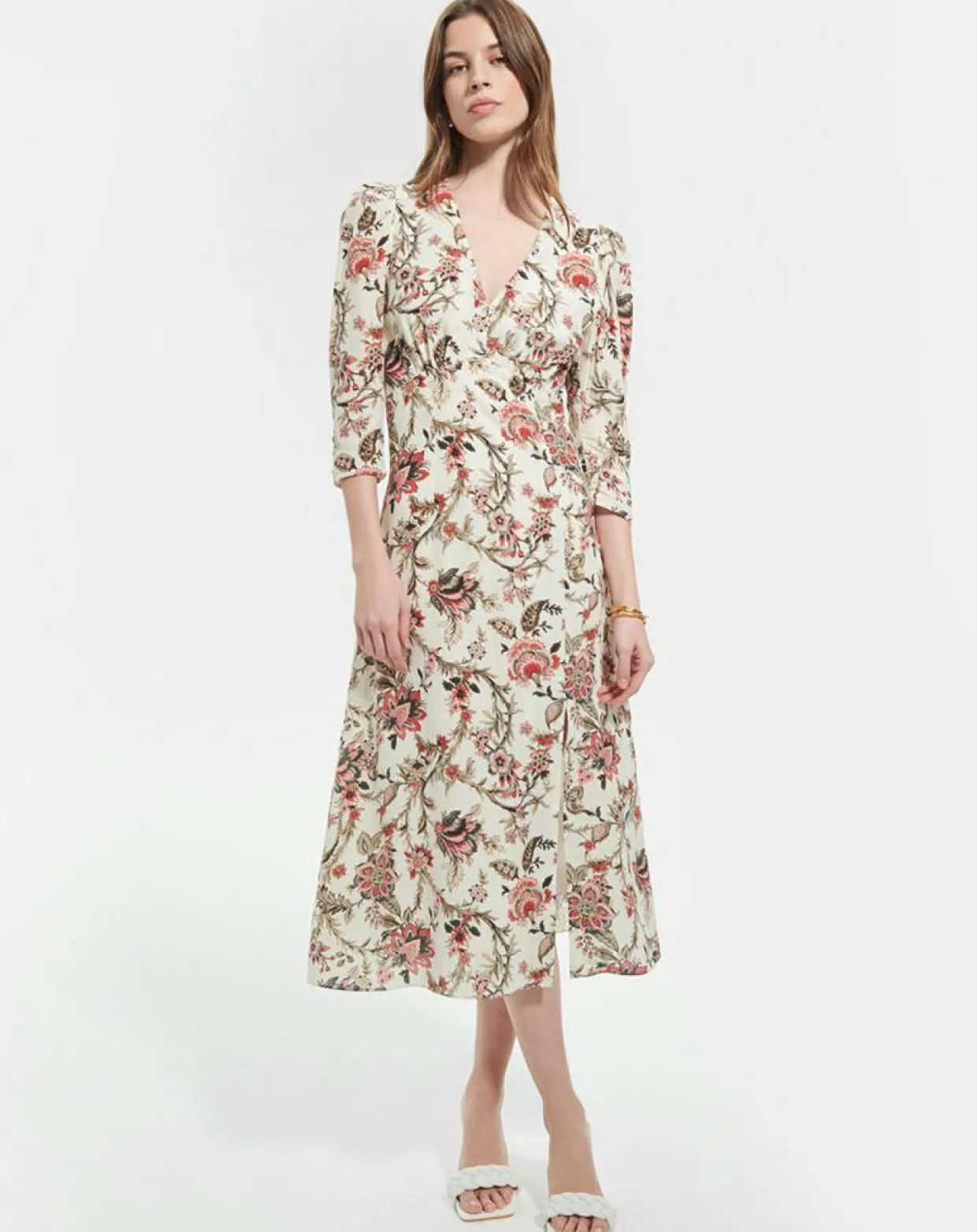 Femme Zapa Robes^Robe en Soie mélangée Roanita imprimée