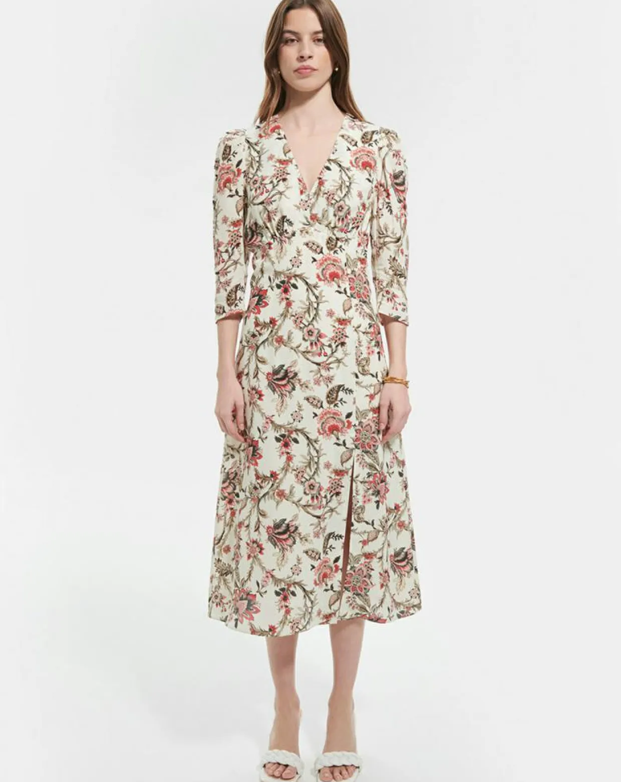 Femme Zapa Robes^Robe en Soie mélangée Roanita imprimée