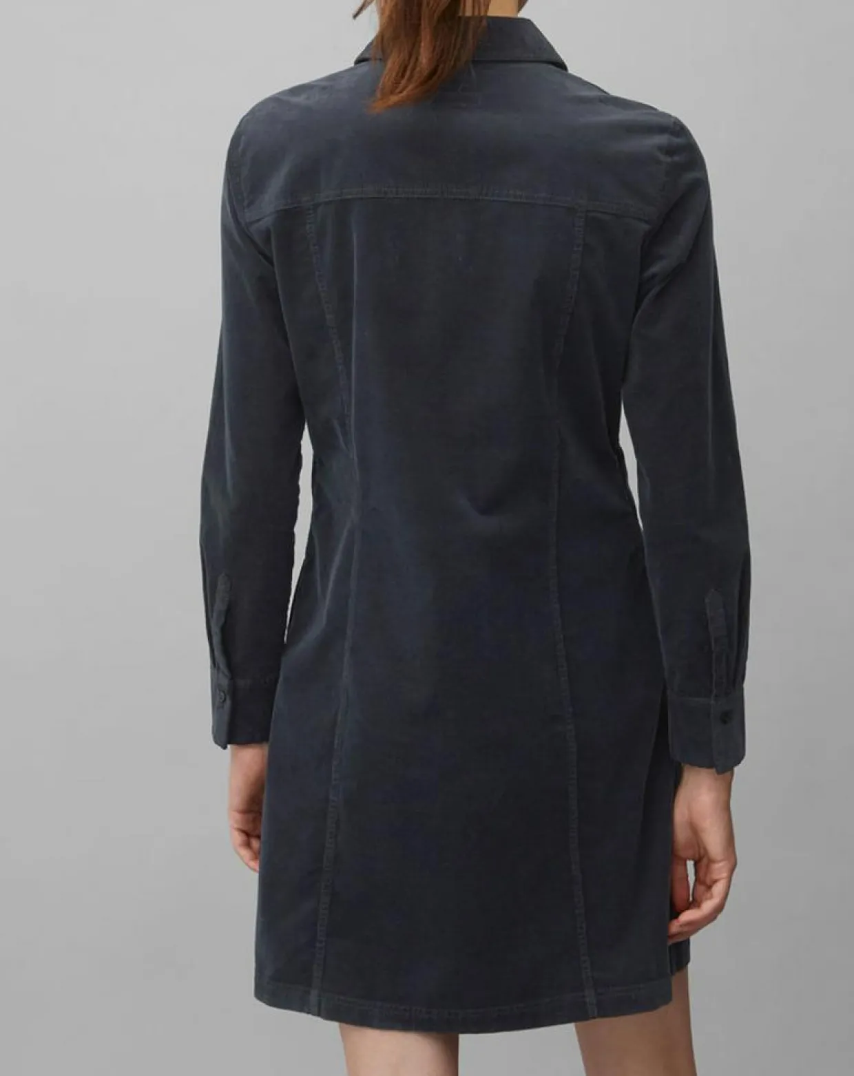 Robe en Velours côtelé bleu marine-Marc O'Polo Best