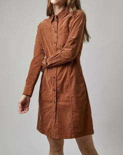 Robe en Velours côtelé marron-Marc O'Polo New