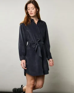 Robe en Velours Milleraies Revol minuit-Hartford Best