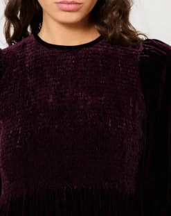 Femme Manoush Robes^Robe en Velours satiné Princesse noire