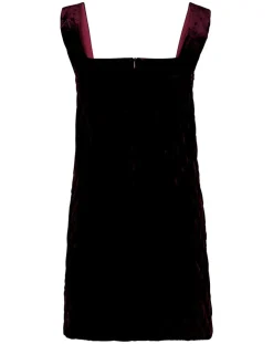 Robe en Velours satiné Princesse cerise noire-Manoush Online