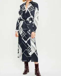 Femme Marc O'Polo Robes^Robe en Viscose & Soie imprimée multicolore