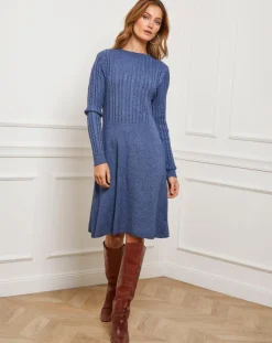 Femme Fleur de cachemire Robes^Robe Eve indigo
