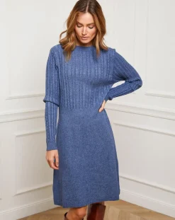 Femme Fleur de cachemire Robes^Robe Eve indigo