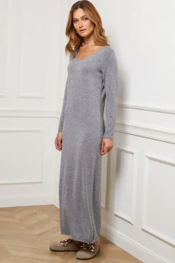 Femme Fleur de cachemire Robes^Robe Evy Gris
