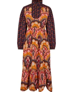 Robe Fall Winter Mix imprimée rose/multicolore-Manoush Sale