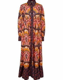 Femme Manoush Robes^Robe Fall Winter Mix imprimée rose/multicolore
