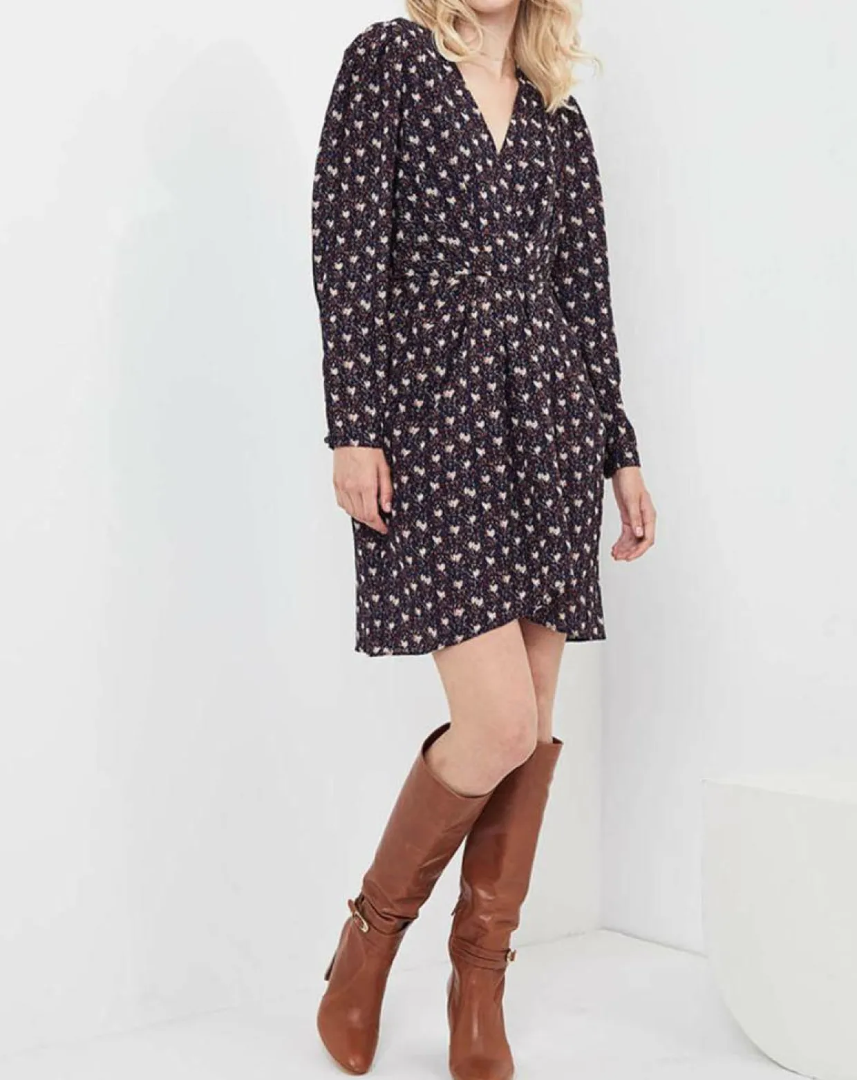 Robe Figue Fraîche imprimée bleu marine-See u Soon Sale