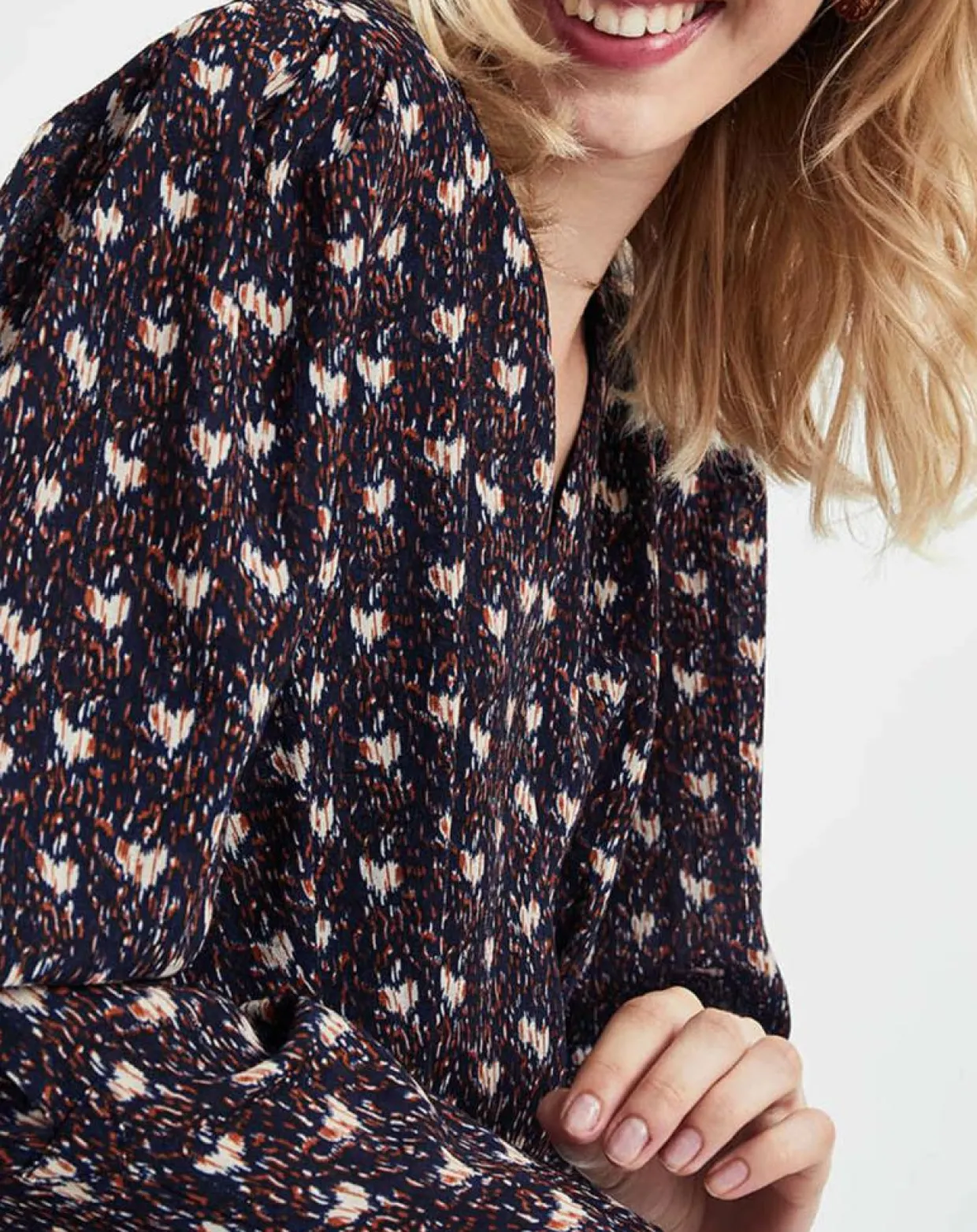 Robe Figue Fraîche imprimée bleu marine-See u Soon Sale