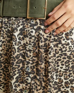 Robe fluide Store imprimée wild beige/noir-Lauren Vidal