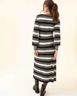 Robe Fresh blanc/noir-Indies Discount