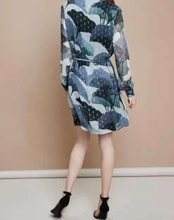Robe Gabrielle Pistil verte-Mare di Latte Online