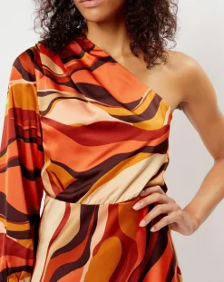 Robe impimée Camille orange-See u Soon Discount