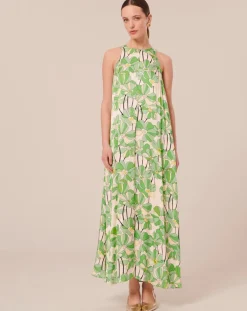 Femme Tara Jarmon Robes^Robe imprimé à fleurs verte