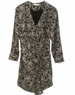 Robe imprimée floral Luna noire-See u Soon Clearance