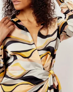 Robe imprimée Margot grise-See u Soon Sale