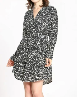 Femme See u Soon Robes^Robe imprimée Nala noire