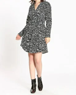 Femme See u Soon Robes^Robe imprimée Nala noire