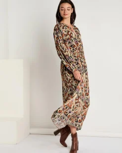 Robe Iris imprimée brique/multicolore-See u Soon Online