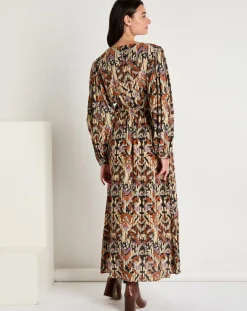 Robe Iris imprimée brique/multicolore-See u Soon Online