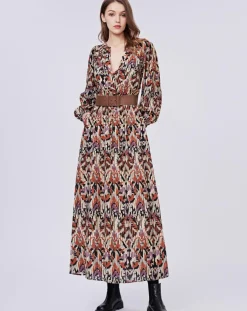 Robe Iris imprimée brique/multicolore-See u Soon Online