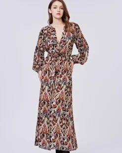 Robe Iris imprimée brique/multicolore-See u Soon Online