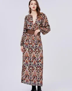 Robe Iris imprimée brique/multicolore-See u Soon Online
