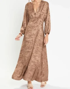 Robe irisée Glam marron-Lauren Vidal Online