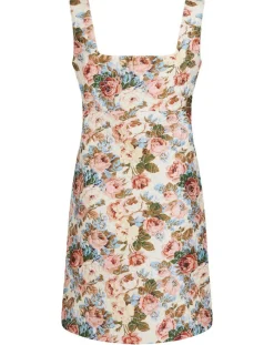 Femme Manoush Robes^Robe Jardin d'Hiver print écru/multicolore
