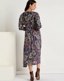 Femme See u Soon Robes^Robe Kassandra imprimée marine