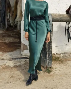Robe Kimi verte-Lauren Vidal Outlet