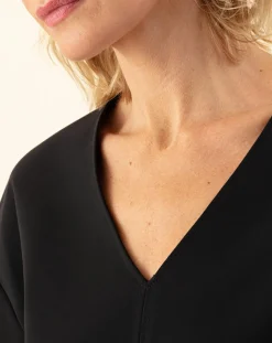 Robe Laetitia noire-Indies Outlet