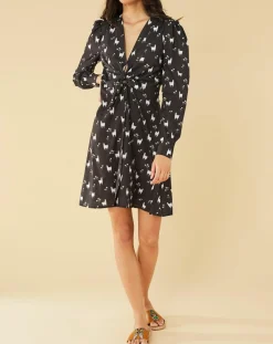 Femme Manoush Robes^Robe Lama imprimée noire