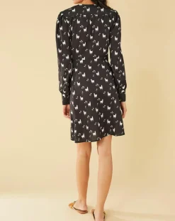 Femme Manoush Robes^Robe Lama imprimée noire