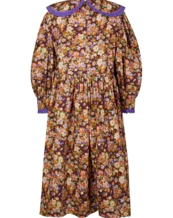 Robe Liberty Fauve imprimée cerise noire/multicolore-Manoush Discount