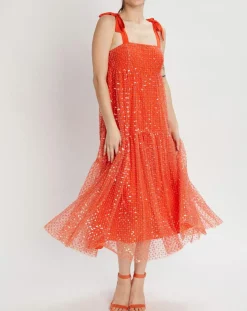 Femme Manoush Robes^Robe longue Baby Flower coquelicot
