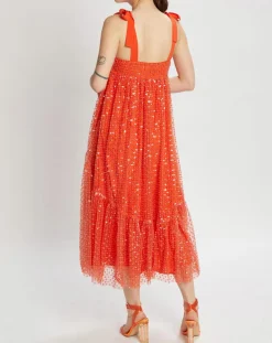 Femme Manoush Robes^Robe longue Baby Flower coquelicot