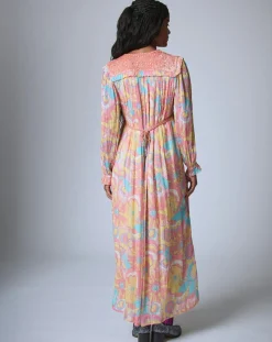 Robe longue Bollywood print-Manoush Hot