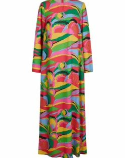 Femme Manoush Robes^Robe longue Caftan Purple Country Pop fluo