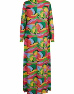 Femme Manoush Robes^Robe longue Caftan Purple Country Pop fluo