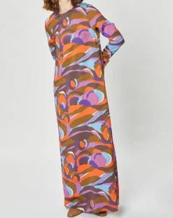 Femme Manoush Robes^Robe longue Caftan Purple Country Pop lilas