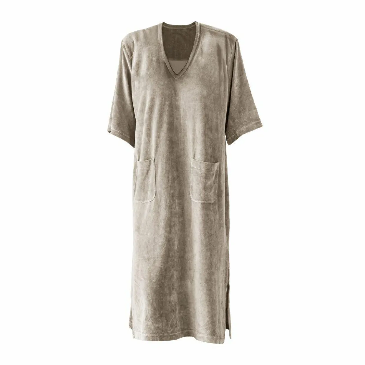 Robe longue en éponge grise-Bed and Philosophy Hot