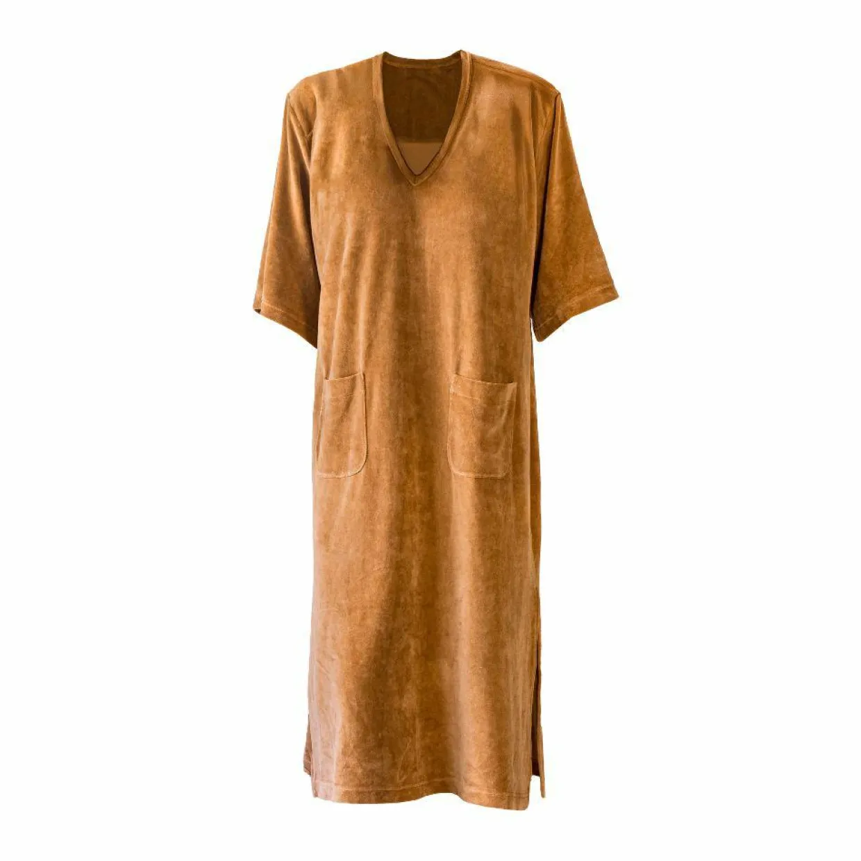 Femme Bed and Philosophy Robes^Robe longue en éponge jaune