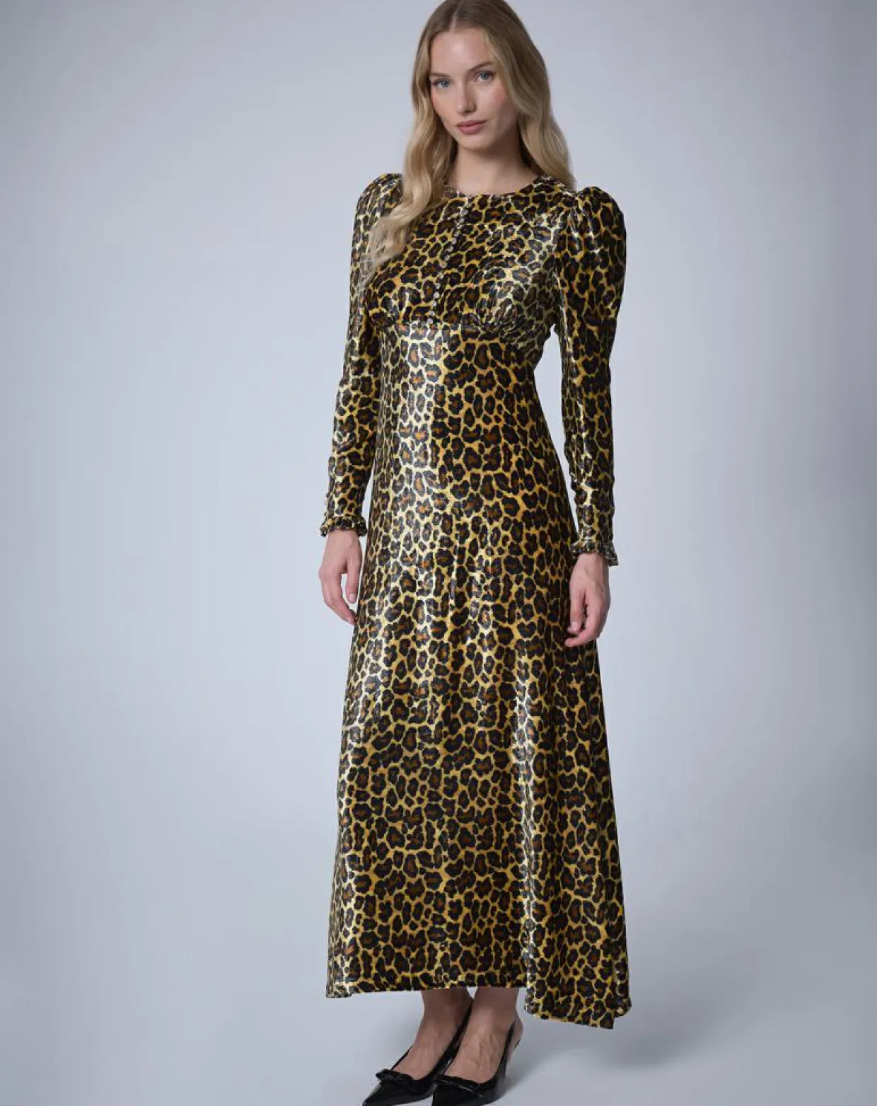 Robe longue en Velours Panther unique-Manoush Discount
