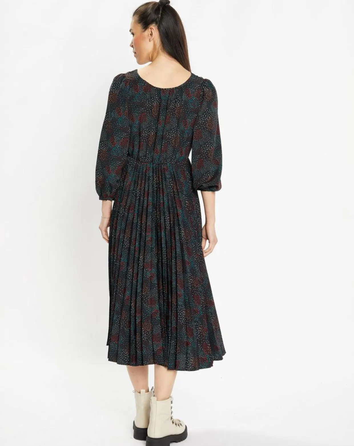 Femme Galeries Lafayette Robes^Robe longue et plissée Gaia noire